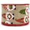 2.5" x 10yd. Burlap Wired Gnome Craft Christmas Ribbon